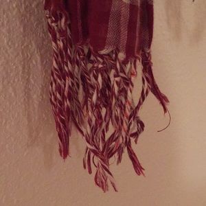 Aeropostale Accessories - Red, White & Light Pink Plaid Scarf Aeropostale Accessories - Red, White & Light Pink Plaid Scarf